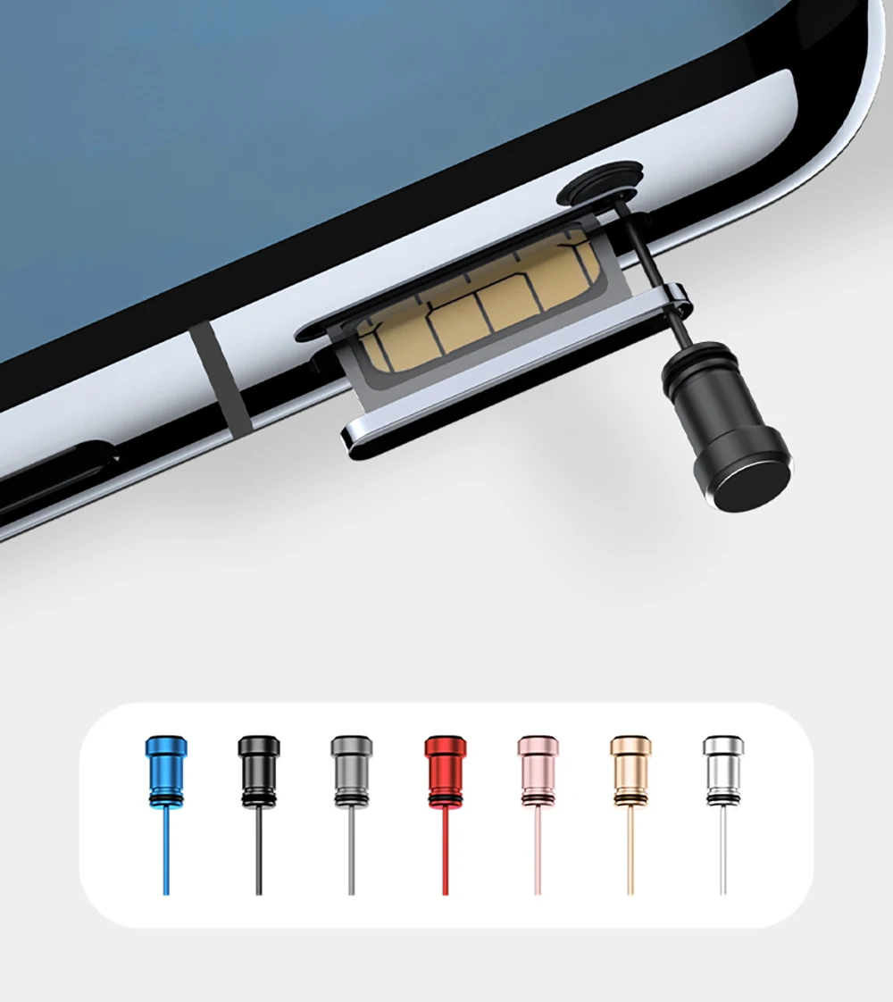 Cubierta a prueba de polvo tipo C, enchufe antipolvo USB tipo C, enchufe Jack para auriculares de 3,5mm, puerto de carga tipo C, enchufe antipolvo para Samsung S20 Huawei Xiaomi - imagen 2