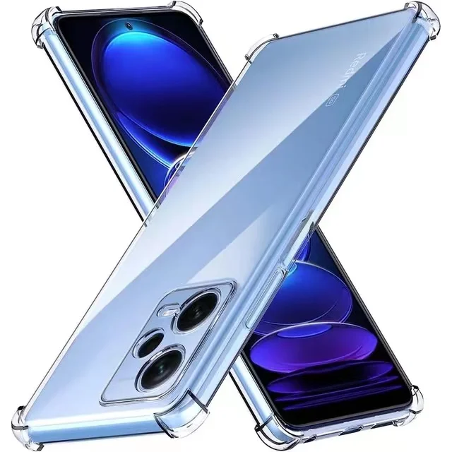 Funda transparente con bolsa de aire Original para Redmi Note 12 12s Note 13 Pro Plus 5G POCO X5 X6 Pro 5G