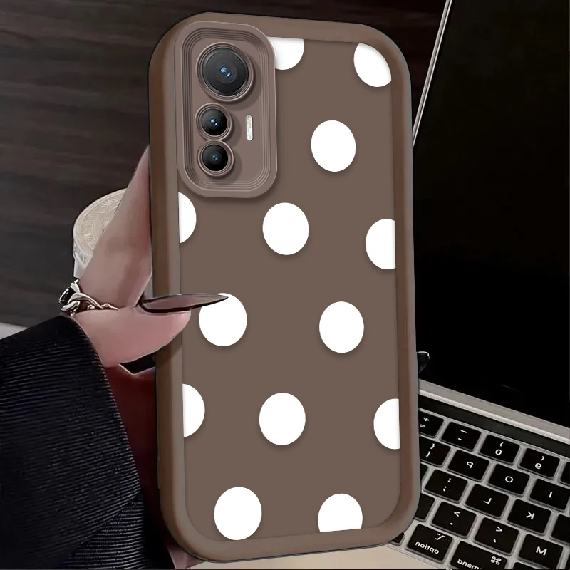 Funda blanda con patrón de puntos simples para Xiaomi Poco X7 X6 X5 X3 NFC F7 F6 F5 F3 M7 M6 Pro 4G 5G Mi 12 11 Lite NE 5G 13T 12T 11T 14T Pro - imagen 5