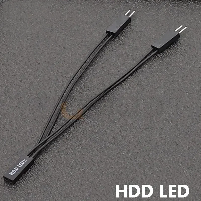 Panel frontal Power+ - Reinicio de alimentación SW HDD 1 a 2 juegos de cable divisor de extensión compatible con interruptor de arranque dual - imagen 3