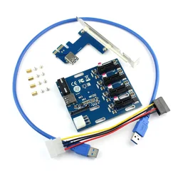 XT-XINTE Adaptador PCIe tarjeta multiplicadora de ranuras expansión