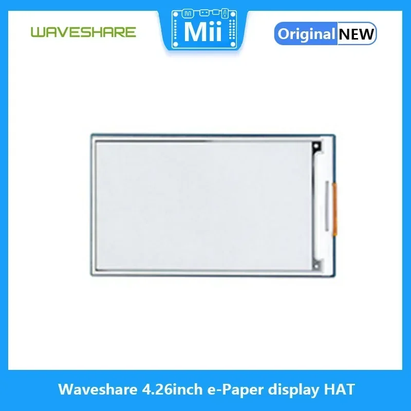 Raspberry Pi Sombrero con pantalla de papel electrónico de 4,26 pulgadas, Waveshare 800x480, negro/blanco, interfaz SPI de baja potencia, amplio ángulo de visión - imagen 4