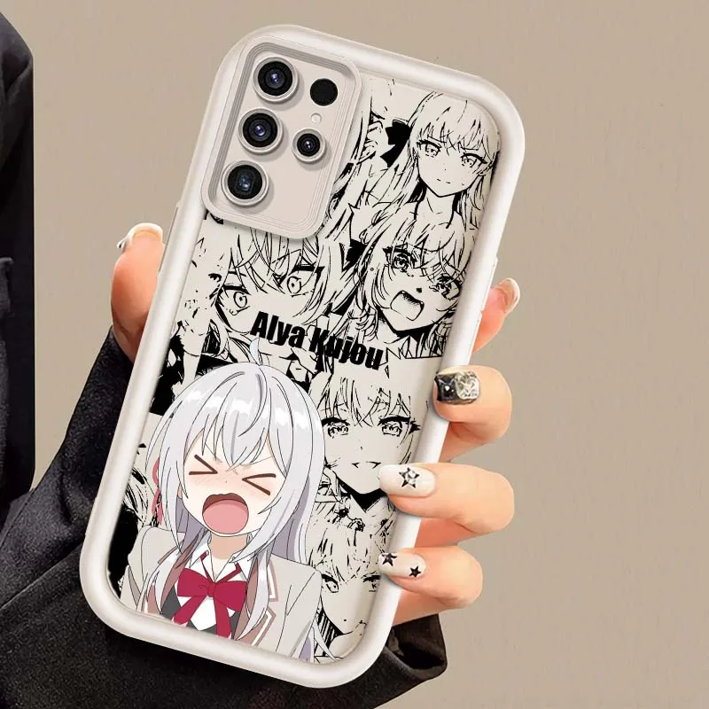Alya Kujou Anime para Samsung Galaxy S25 S24 S23 S22 S21 S20 Ultra Plus FE 5G Eye Ladder funda de teléfono - imagen 3