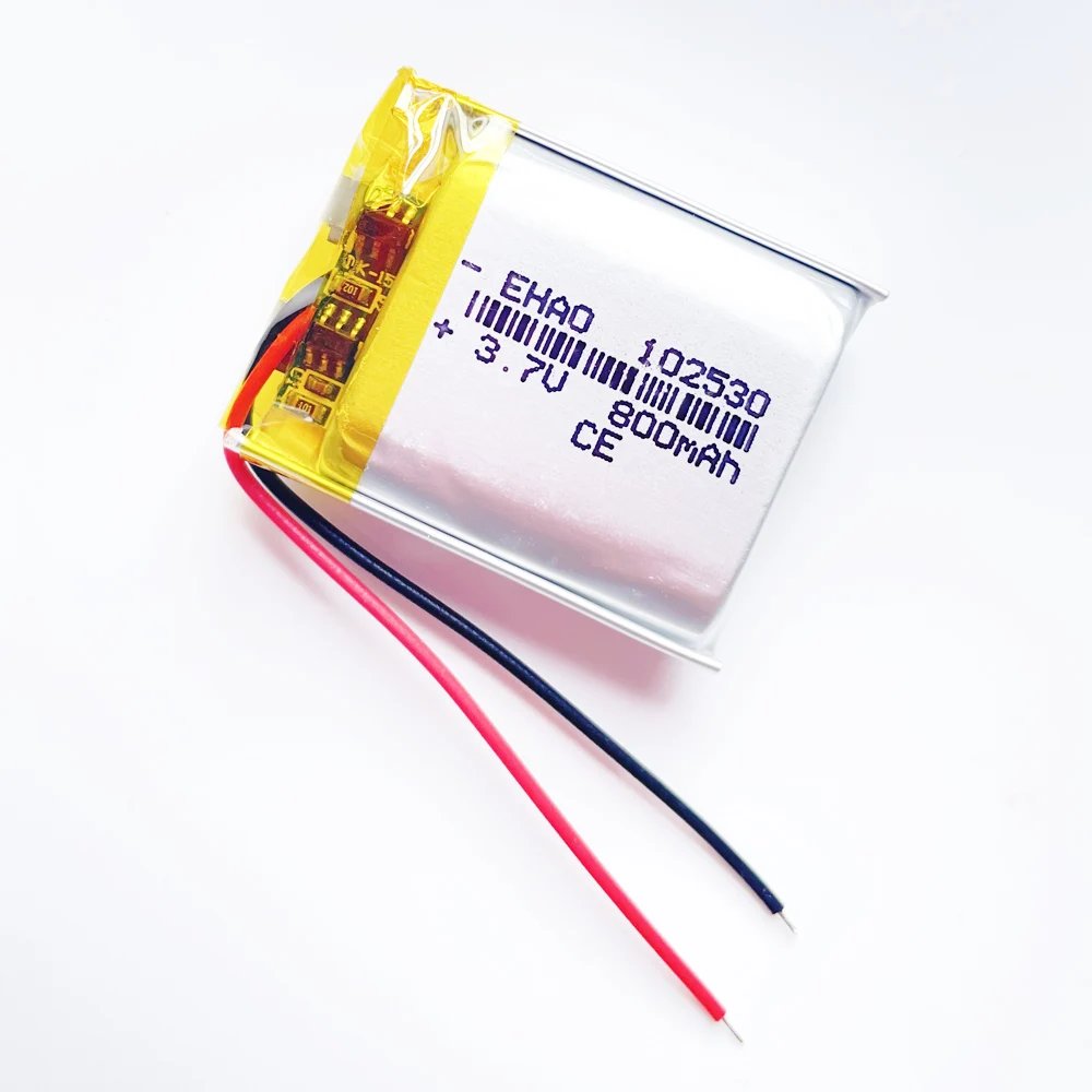 Batería recargable LiPo 3,7 de 800 V, 102530 mAh, reemplazo de energía para Mp3, DVD PAD, GPS, teléfono móvil, masajeador de cámara, ratón con luz Led - imagen 4