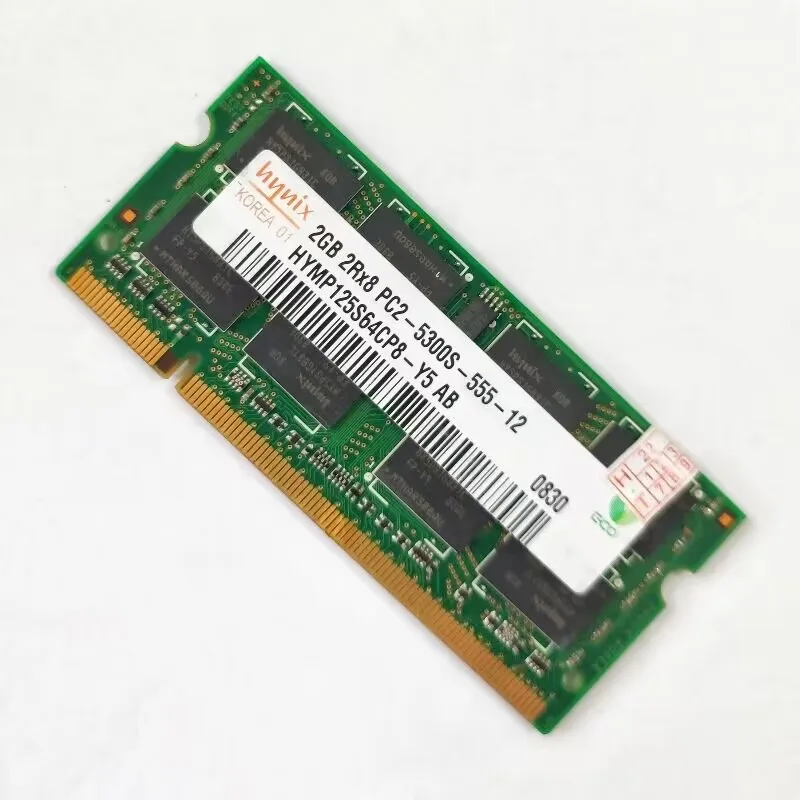 Memoria RAM DDR2 para ordenador portátil, 2GB, 667MHz, 2GB, 2RX8, PC2-5300s-555-12, SODIMM, 1,8 V - imagen 2