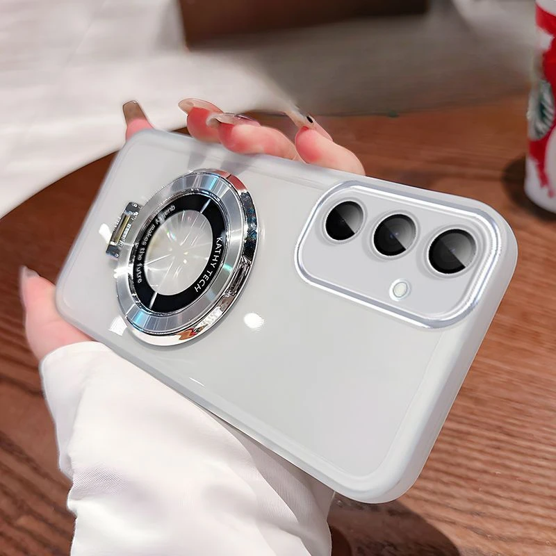 Magsafe-funda magnética de silicona para Samsung Galaxy, carcasa con soporte para M55, M54, M53, M34, M33, M15, M14, M13, M12, M22, 4G, 5G - imagen 5