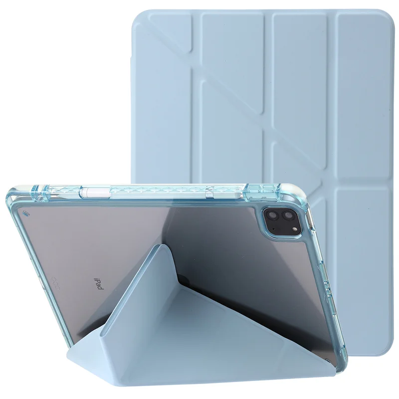 Funda de cuero para iPad Pro 13 2024, carcasa rígida de acrílico con soporte trasero para iPad Pro 11, 13 pulgadas, 2024, M4 con portalápices - imagen 2