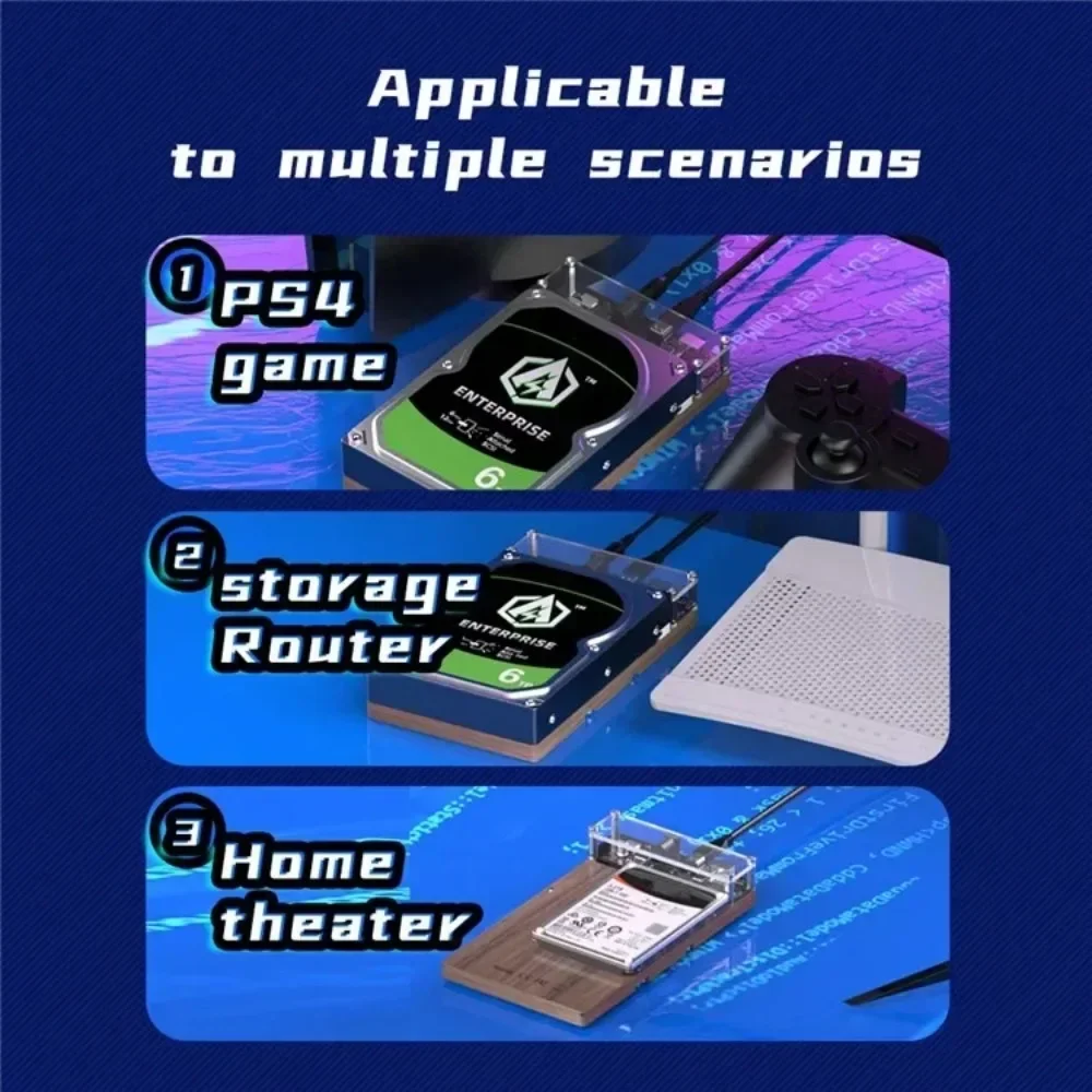 Estación de acoplamiento de disco duro MAIWO SAS para caja de disco HDD SSD de 2,5/3,5 "SATA a USB 3,0 tipo C caja de disco duro externo para caja de Pc - imagen 4