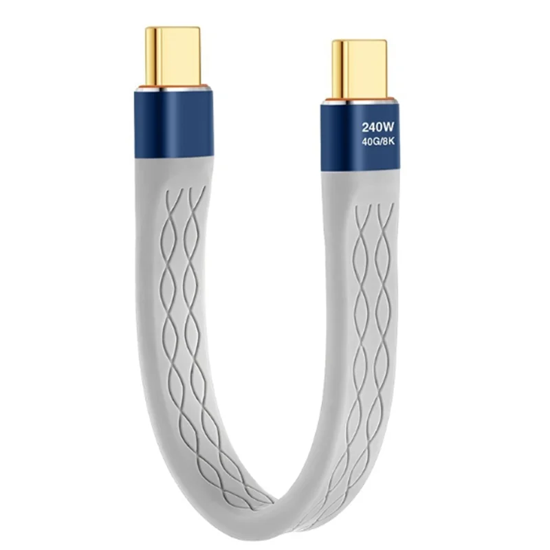 Cable de datos USB 4 De 13mm, Cable corto de 40Gbps tipo C, PD, 240W, 8K, 60Hz, para Thunderbolt 3/4, iPhone 15 Pro Max, SSD - imagen 5