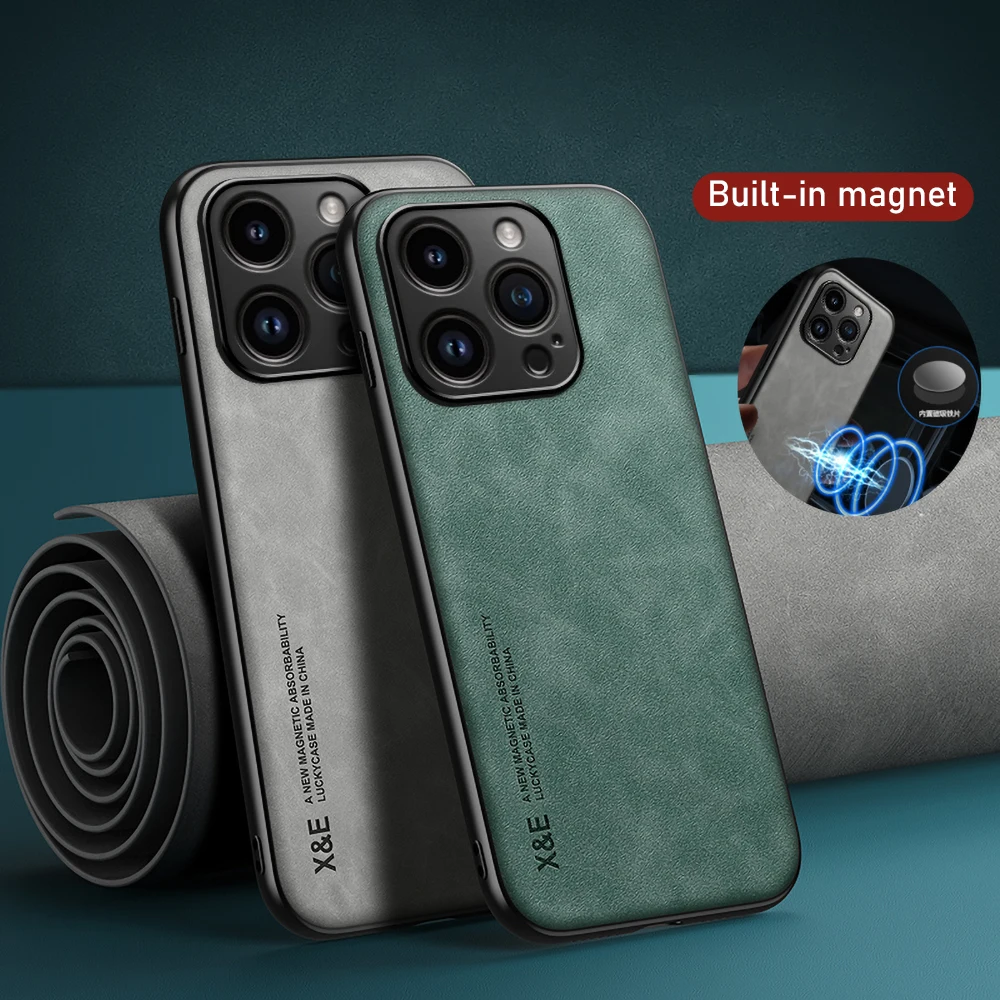 Funda de cuero magnética de lujo para Oneplus 13 12 11 10T 8 9 Pro 7 8T 9RT ACE 5 2 3V Nord Funda Capa soporte para coche - imagen 2