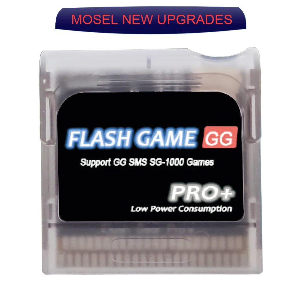 Nueva actualización de cartucho de juego Flash Gear para consola Sega Game Gear GG, rechaza errores y golpes