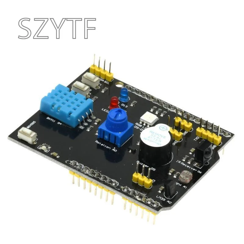 Placa de expansión con Sensor multifunción 9 en 1, con zumbador DHT11 LM35 para Kit de inicio Arduino UNO R3, aprendizaje de proyectos DIY - imagen 3