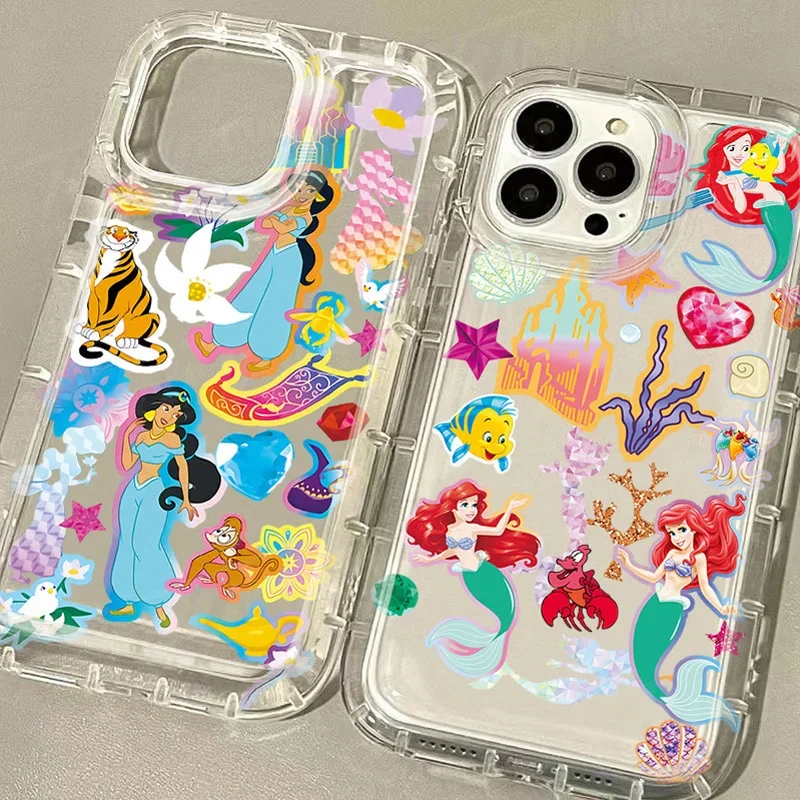 Disney Princess Jasmine Ariel funda para Samsung Galaxy A15 A55 A05 A05S A14 A24 A13 A23 A73 A12 A22 A32 A52 A52S A72 A31 A51 A71