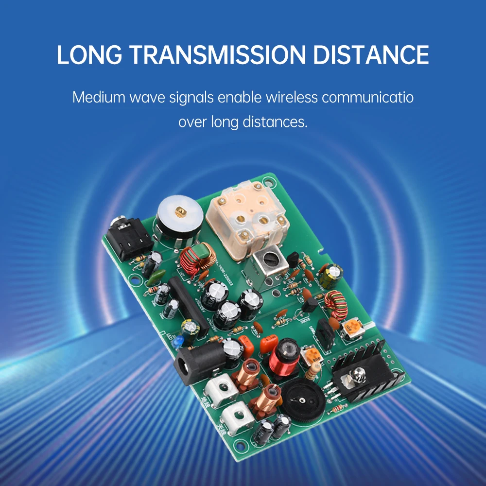 Transmisor de onda media Transmisor AM Experimental Transmisor de modulación de amplitud 530-1600KHZ Radio de cristal Depuración de estudiantes - imagen 4