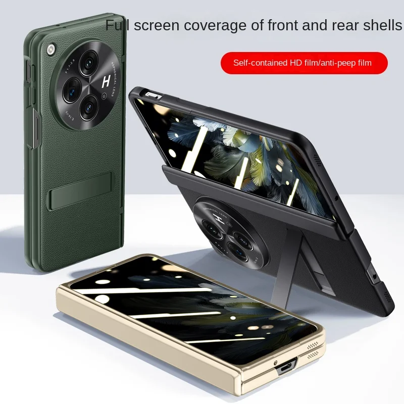 Funda de piel sintética para OPPO Find N3, cubierta protectora magnética con soporte para pantalla de vidrio, carcasa completa