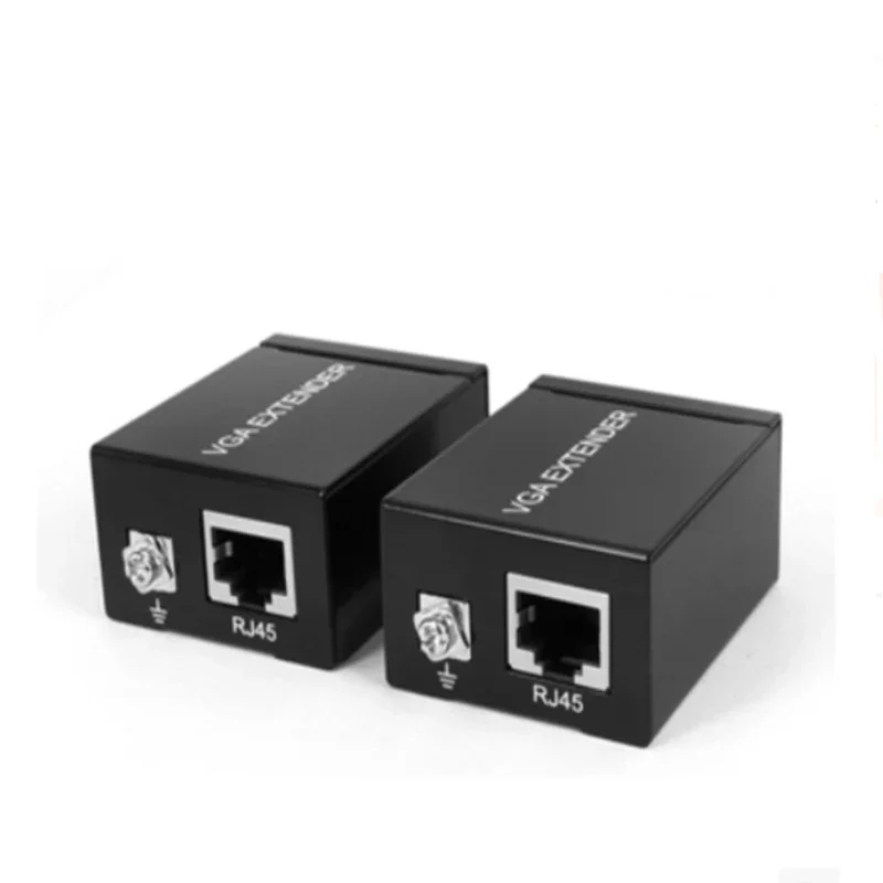 Repetidor extensor VGA sobre cable cat5e/6 de hasta 60M Extensor VGA UTP funciona con la mayoría de los monitores proyectores, HDTV y panel plano - imagen 4