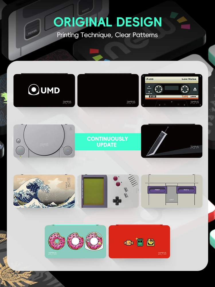 Funda de tarjeta de juego DATA FROG UMD para PSP VITA SD, soporte para PSP 1000/2000/3000, Memory Stick Pro Duo M2, diseño Retro - imagen 3