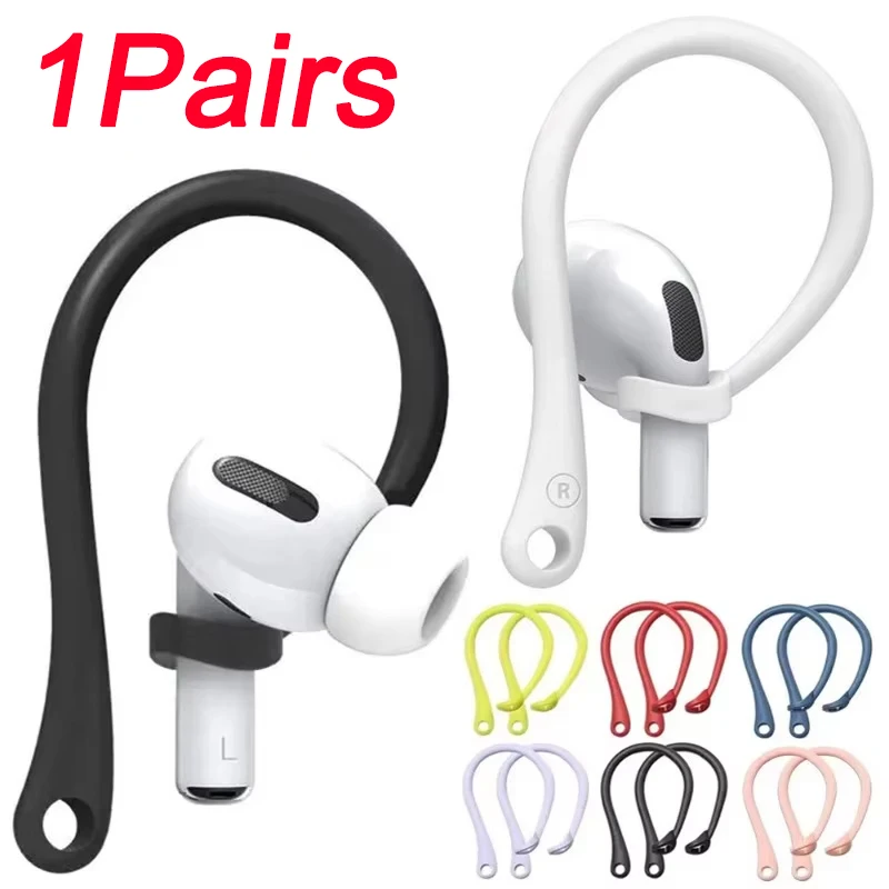 Ganchos para las orejas antipérdida de silicona suave, soporte para auriculares, accesorios anticaída, soporte para auriculares Bluetooth para AirPods Pro Galaxy Buds 3