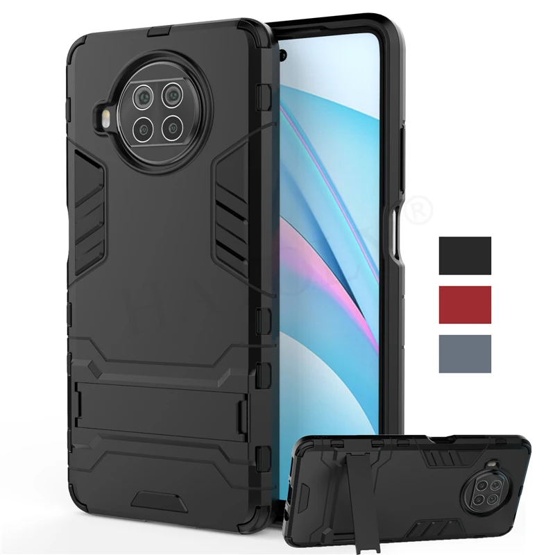Para Xiaomi Mi 10i 5G funda a prueba de golpes TPU parachoques soporte para Robot armadura cubierta trasera dura del teléfono para Xiaomi Mi 10i 10T Lite funda - imagen 2
