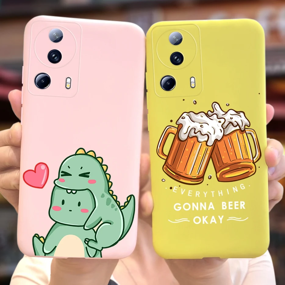 Para Xiaomi 13 Lite funda Mi 13 Pro Linda funda de dibujos animados de moda Fundas de teléfono de silicona suave para Xiaomi 13 Pro Mi13 Lite Fundas parachoques - imagen 2