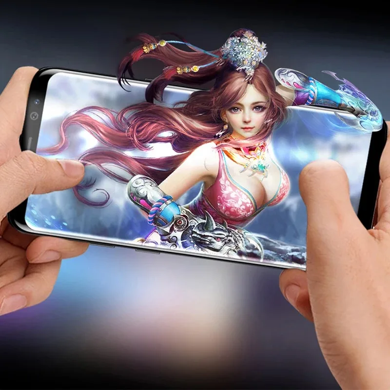 3 uds vidrio templado para Samsung Note 9 10 20 Ultra Samsung S24 S23 S22 S21 S20 Ultra S10 S9 S8 Plus Protector de pantalla de cubierta completa - imagen 5