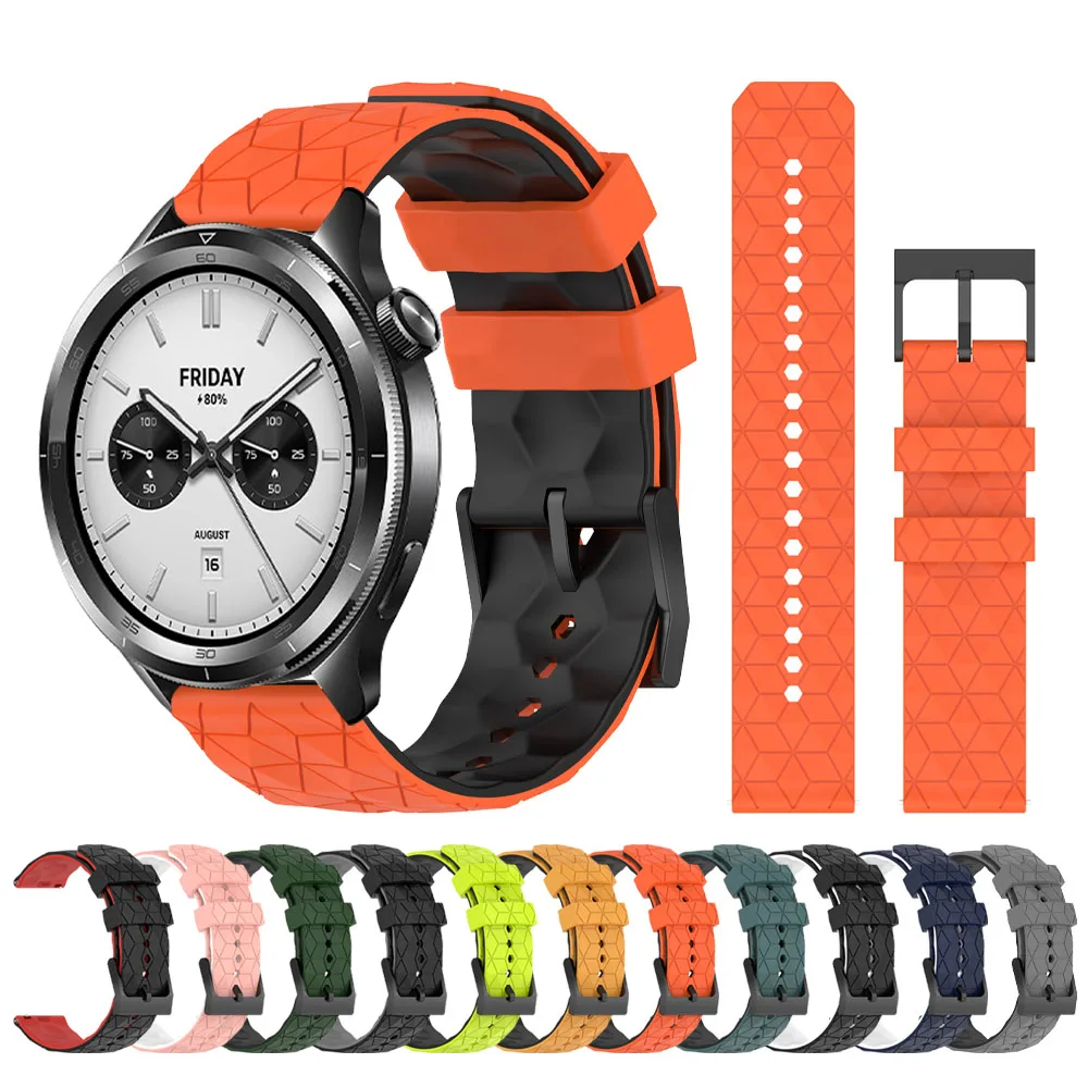 Correa de silicona para reloj Xiaomi, 22mm, color/color, 2 bandas, Xiaomi Watch S4/S3/S2/S1 Pro, pulsera activa, accesorios deportivos
