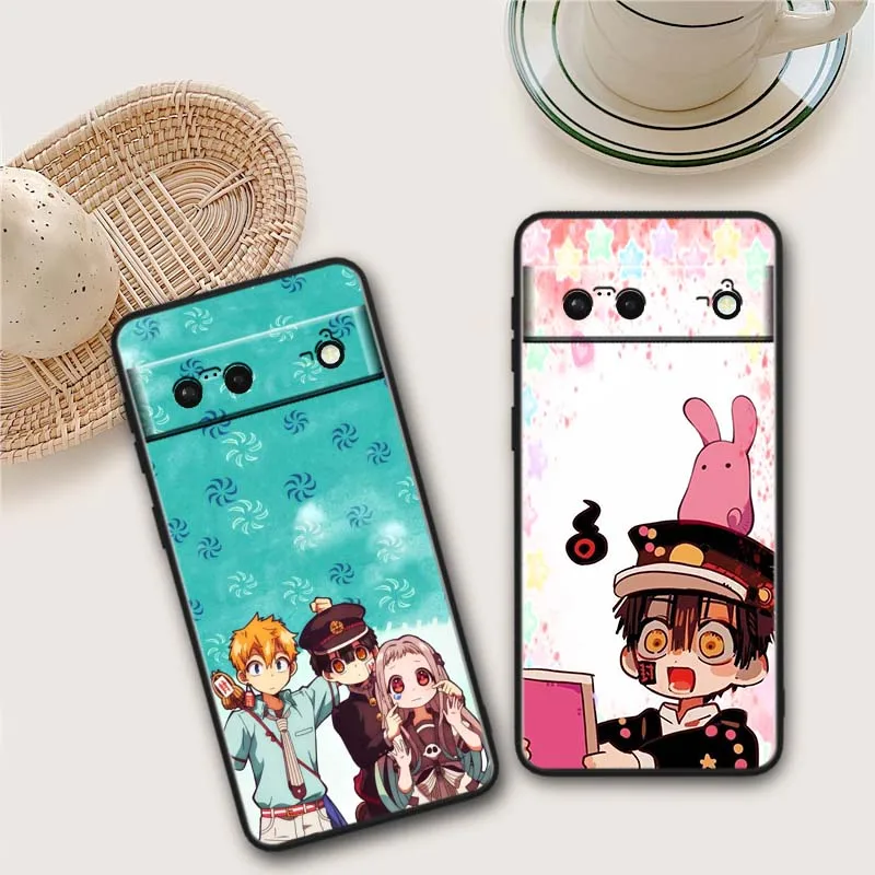 Hanako X Yashiro para Google Pixel 10 9 8 7 9a 8A 7a 6a XL Pro 5G funda de teléfono negra - imagen 2