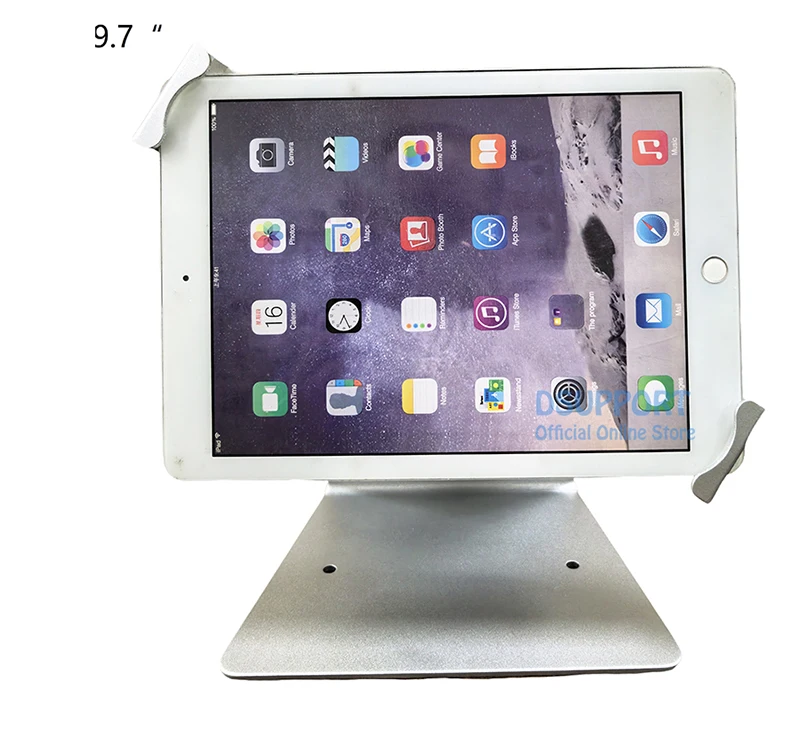 Soporte de escritorio antirrobo apto para tableta PC Universal de 7,2-13 pulgadas soporte de escritorio antirrobo de movimiento completo con cerradura Material metálico - imagen 4