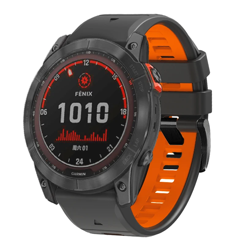 Correa de silicona de 22mm y 26mm para reloj inteligente Garmin Fenix 7 7X Pro de liberación rápida para reloj inteligente Garmin EPIX Pro Gen2 Enduro - imagen 4