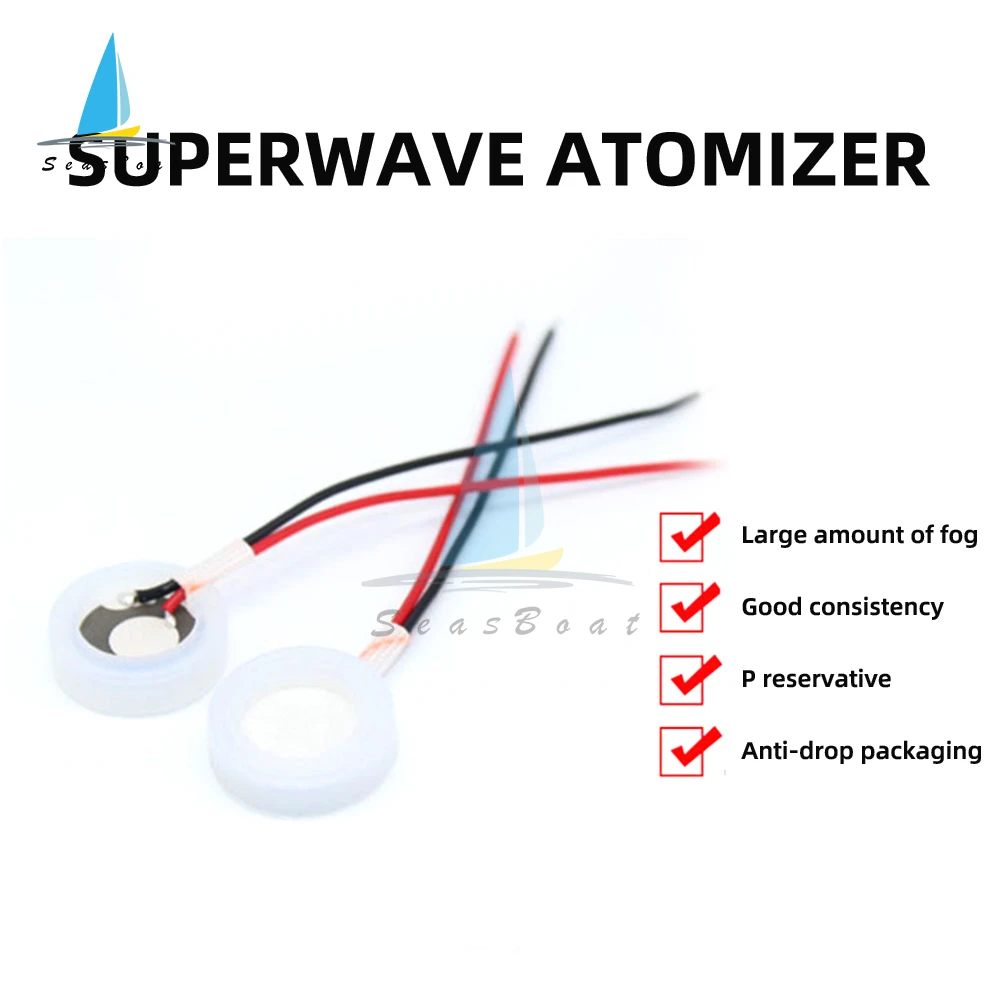 Generador de niebla de 16mm, 20mm y 25mm, placa de película de atomización ultrasónica, disco de cerámica, hoja de anillo, atomizador, accesorios para humidificador - imagen 2