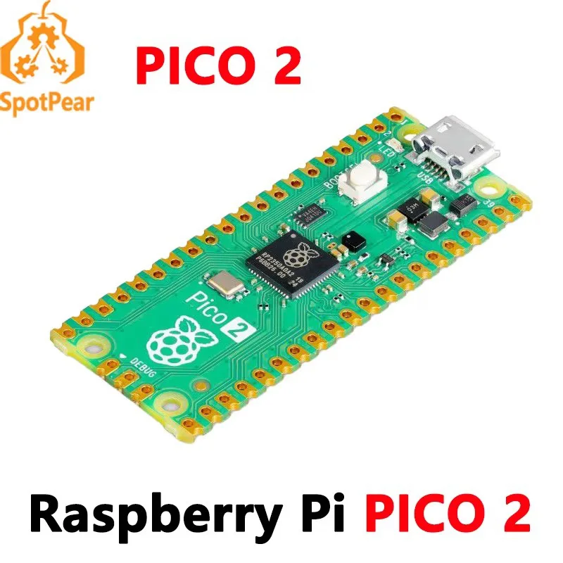 Raspberry Pi Pico 2 RP2350 Pico2 Opcional Pico2W 2 W ARM Cortex-M33 Y RISC-V Hazard3 520 KByte 4MByte QSPI Flash - imagen 2