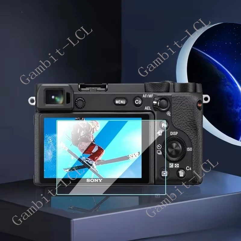 Vidrio templado para cámara Sony Alpha 6700, Protector de pantalla LCD de 2 piezas, A6700, A6400, A6300, A6000, A5000 - imagen 2