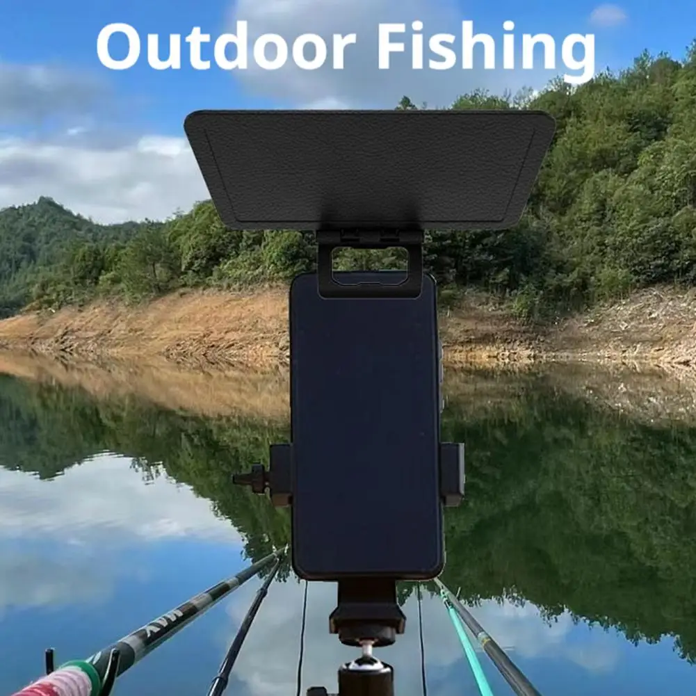 Visera plegable para teléfono móvil, ajuste multiángulo, fácil instalación, portátil, impermeable, a prueba de sol, antideslumbrante para teléfono móvil - imagen 3