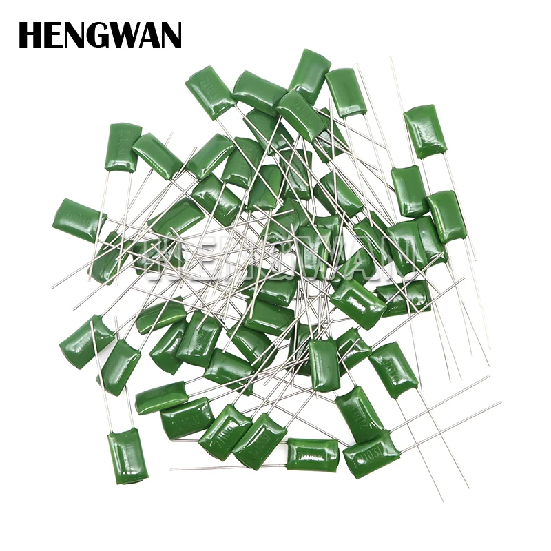 50 Uds condensador de película de poliéster 630V 1nF 1.5nF 10nF 22nF 33nF 47nF 2J102J 2J152J 2J222J 2J472J 2J682J 2J103J 2J223J 2J333J 2J473J