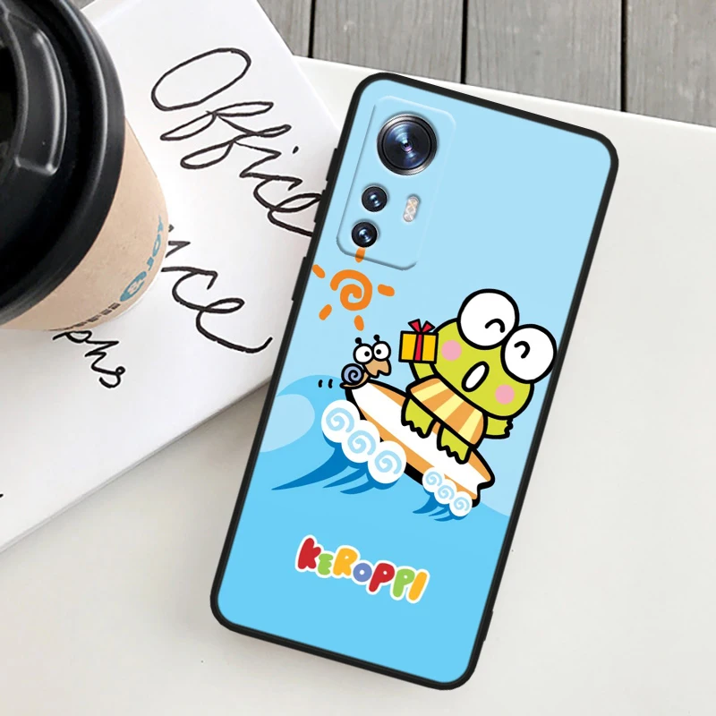 Keroppi-funda de teléfono de TPU suave a prueba de golpes para Xiaomi Mi 14, 13, 12T, 12S, 12X, 12, 11i, 11X, 11T, Ultra Pro, color negro - imagen 4