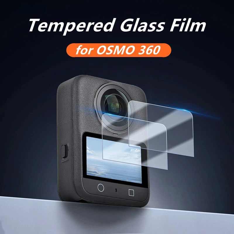 1/2 Uds vidrio templado para DJI OSMO 360 Protector de pantalla de Control película a prueba de arañazos para OSMO 360 accesorios de Cámara de Acción - imagen 2