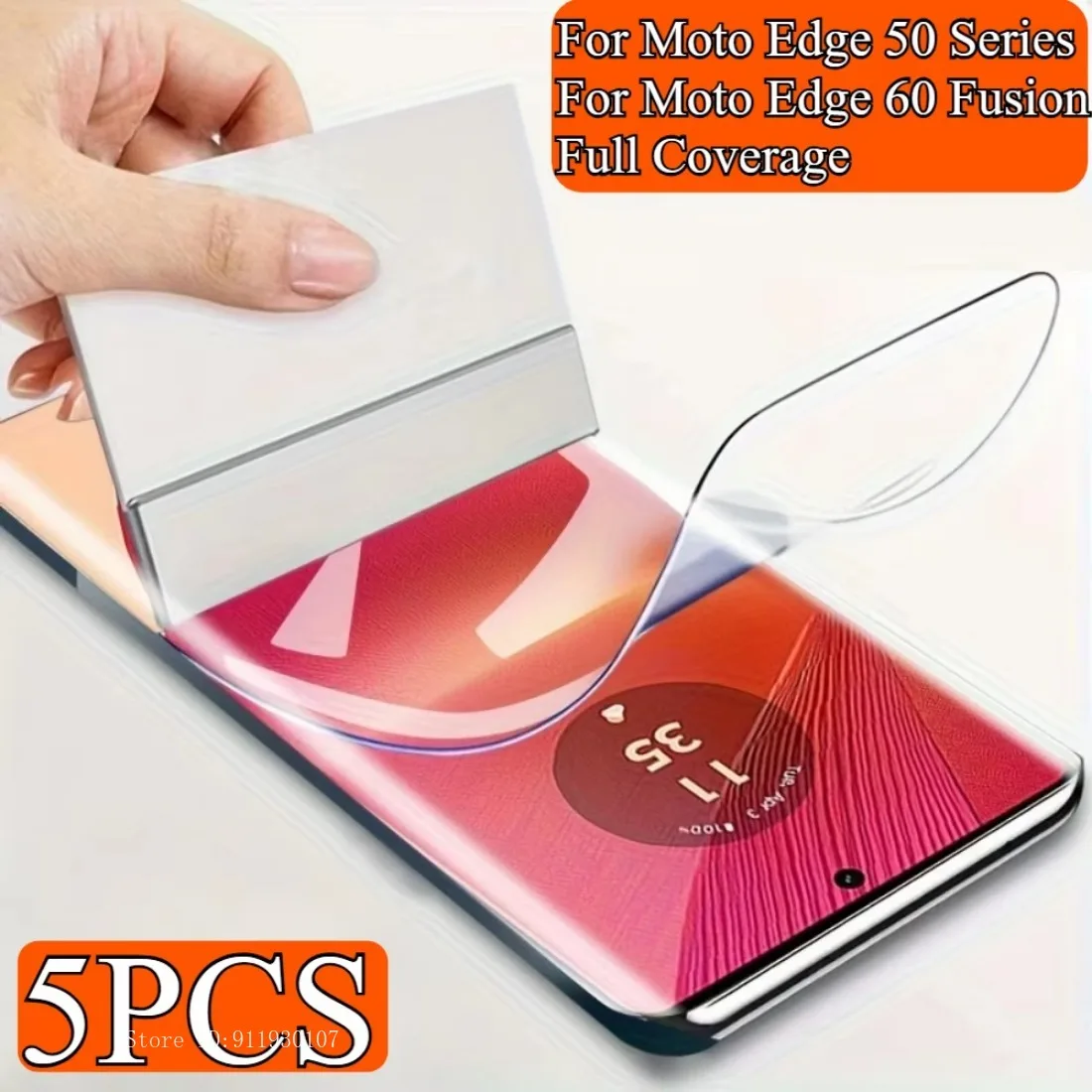 Película de hidrogel de 5 uds para Motorola Edge 50 Pro Fusion 40 30 Neo Pro Protector de pantalla para Motorola Edge 60 Fusion Film