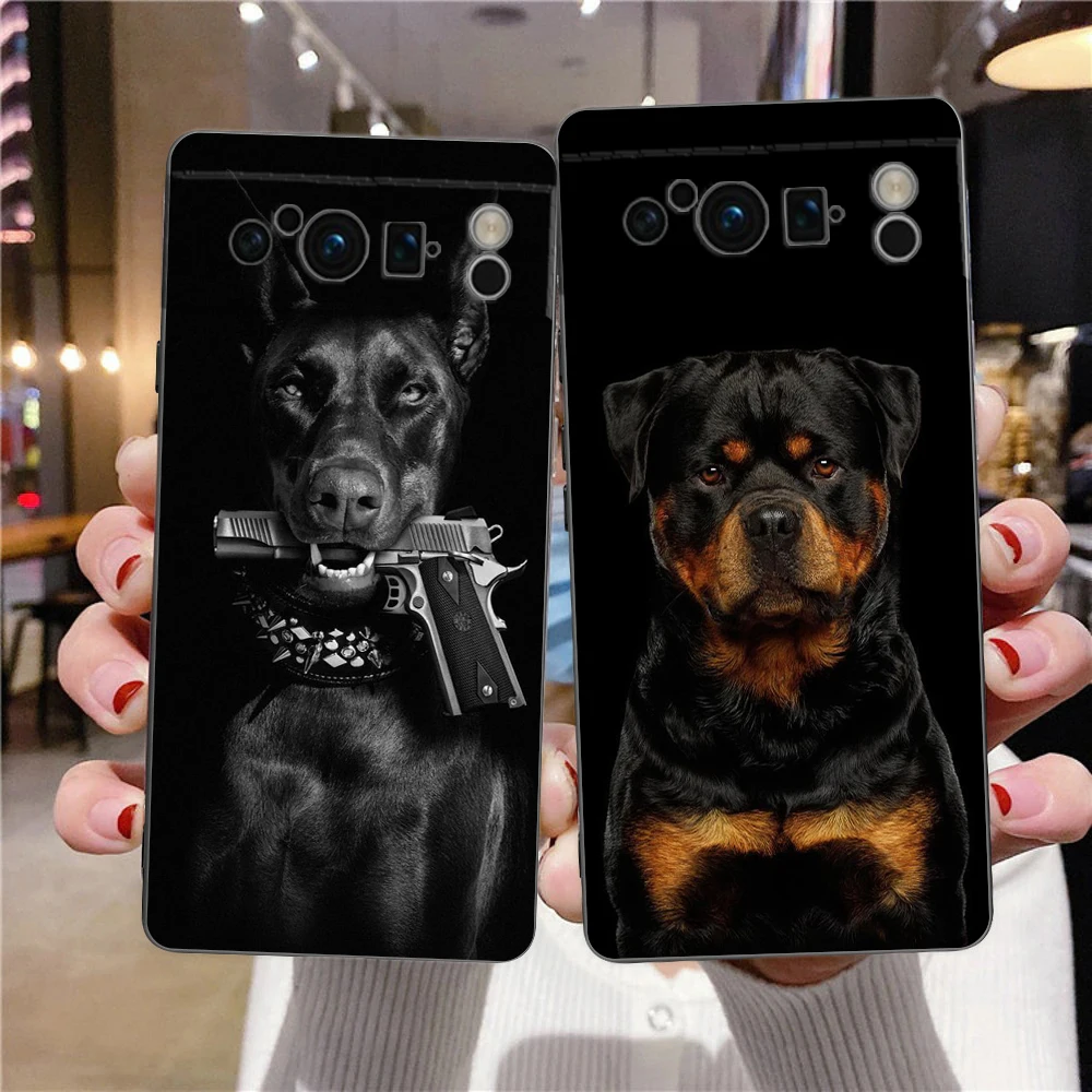 Pit Bull Lovely Pet Dog Pitbull Phone Case para Google Pixel 8 A 7 6 Pro Soft Shell para Pixel 6A Silicone Shockproof Black Cover