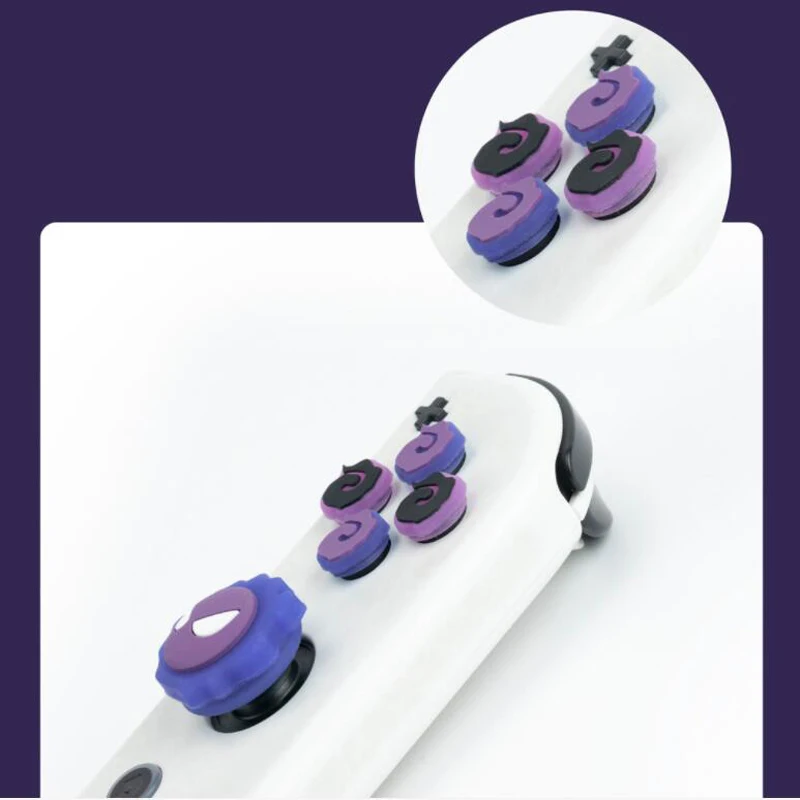 Funda de silicona luminosa suave con botón en D, pegatina de llave ABXY, funda de piel para Nintendo Switch Oled Joy-con Thumb Stick, tapa de agarre - imagen 5