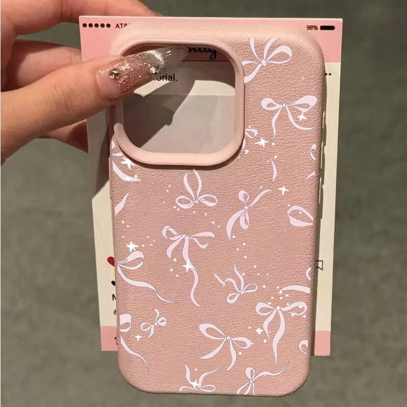 Funda bonita con lazo de estrella para Samsung Galaxy A07 A06 A05 05S A04 A04E A55 A36 A26 A16 A15 A14 A54 A34 A53 A52 A35 A23 A24 M55 M56 M15 - imagen 2