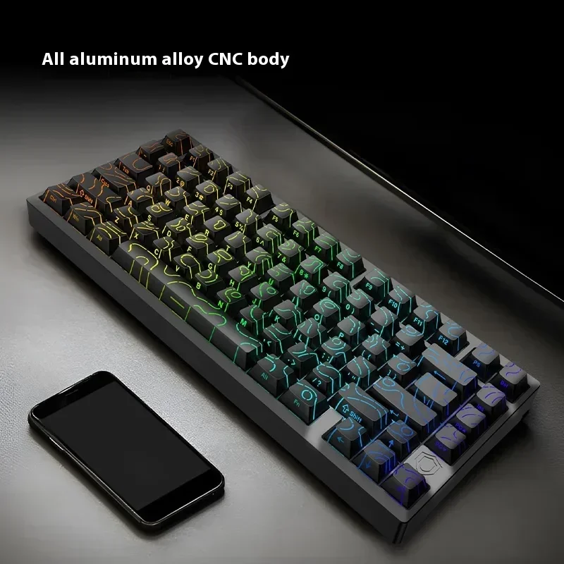 IROK MG75 Pro Teclado mecánico interruptor magnético RT0.005 8000Hz RGB aluminio 81 teclas teclado personalizado PC Gamer accesorio regalo - imagen 5