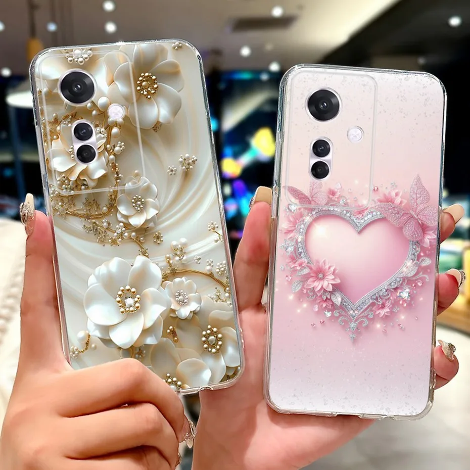 Nuevo diseño de funda de teléfono para OPPO Reno11 F 5G, funda trasera delgada de TPU transparente para Oppo Reno 11F CPH2603, fundas de silicona suave - imagen 4