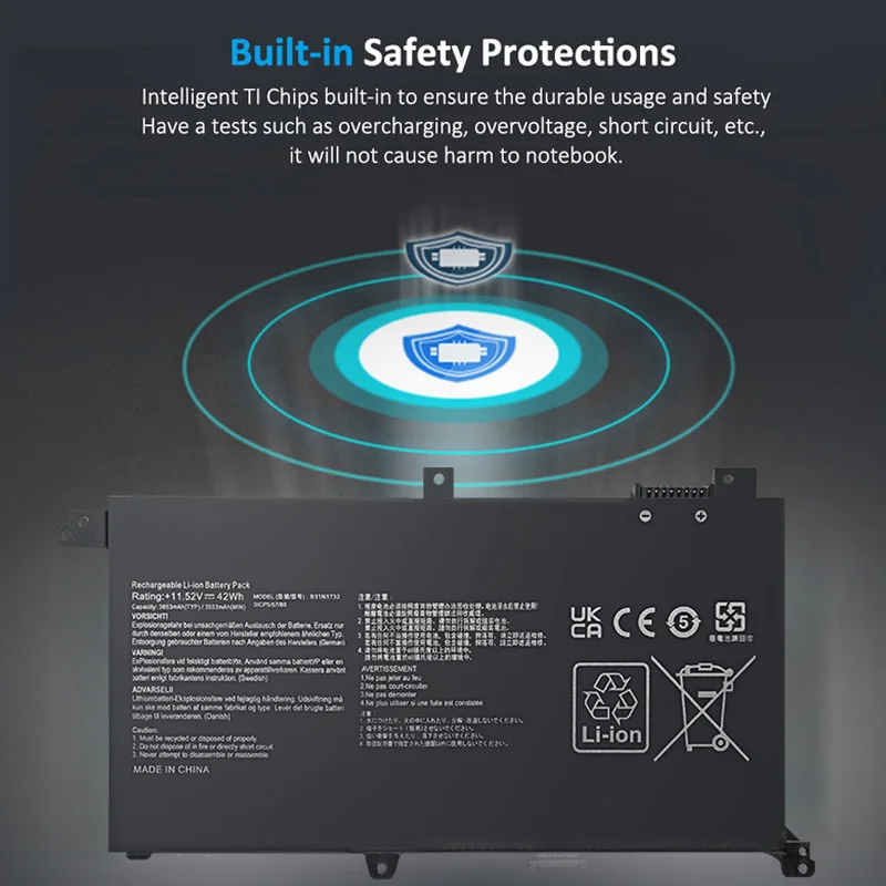 SKOWER B31N1732 batería del ordenador portátil para ASUS VivoBook X430UA X430UF X430UN X430FA X430FN X571G X571LH X571GT S4300F S4300U - imagen 5