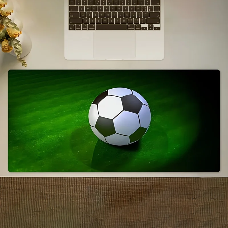 Alfombrilla de ratón de fútbol, Base de goma de gran tamaño, antideslizante, accesorios de escritorio para PC, alfombrilla de ratón para oficinas y jugadores, alfombrillas para teclado, alfombrilla decorativa