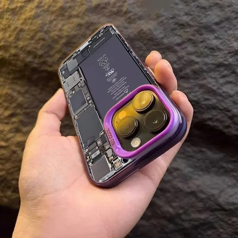 Placa de circuito galvanizada plateada IMD funda para Xiaomi Redmi Note 14 13 12 11 Pro Plus 4G 5G 12S 11S 10S 13C 14C cubierta a prueba de golpes - imagen 5