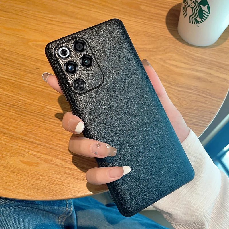 Funda para Red Magic 11 Pro Plus, patrón de lichi con textura de piel, protección completa de lentes, cubierta anticaída de cuero PU para Red Magic11 Pro + - imagen 5