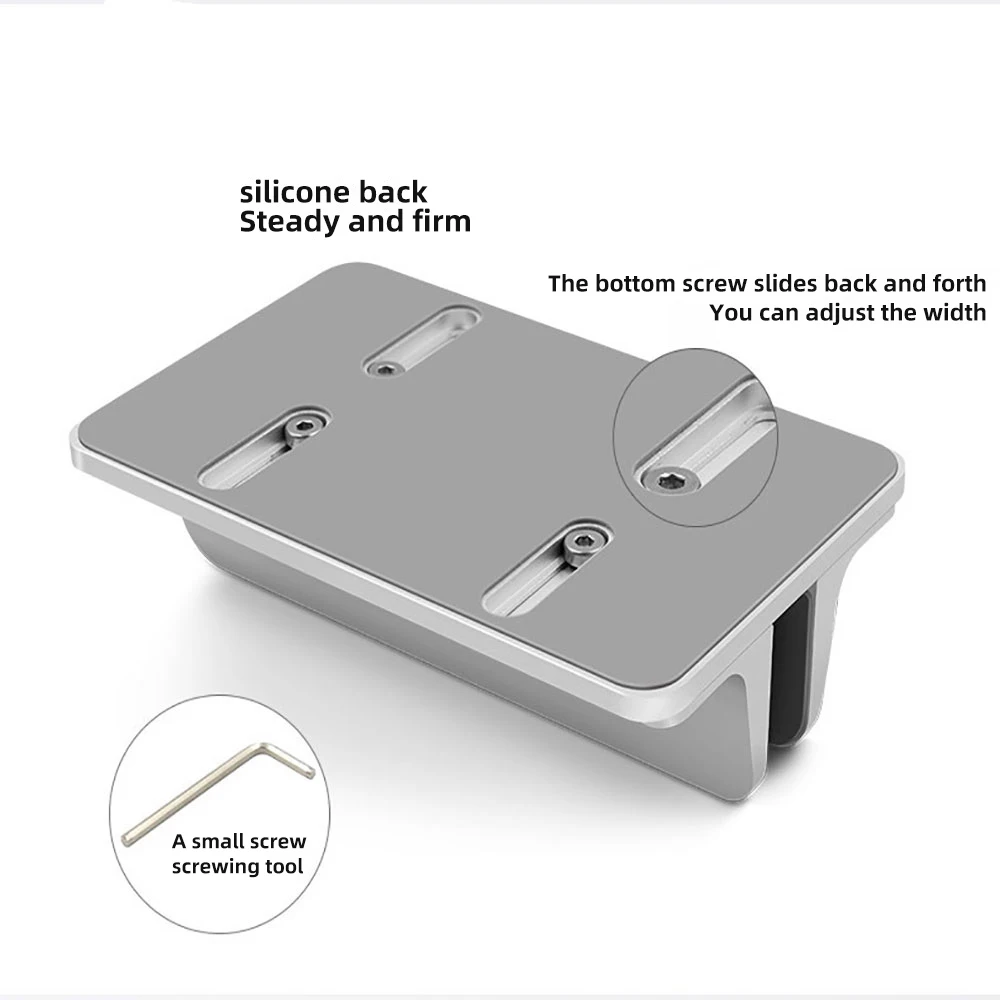Soporte ajustable para ordenador portátil, base de aluminio con tamaño de base para Macbook Air Pro 13, 15 y 16 - imagen 5