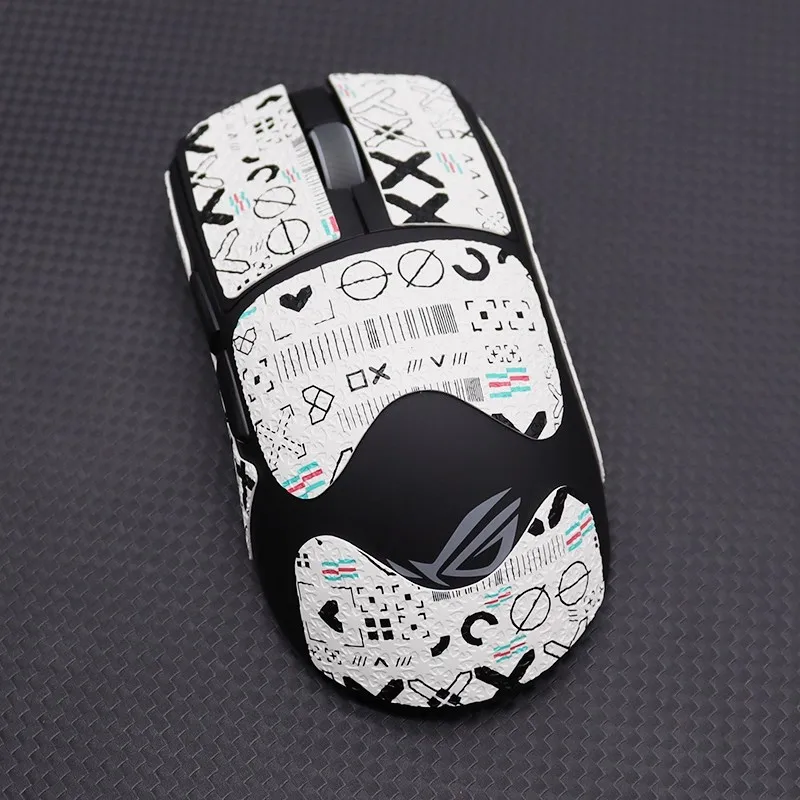 1 Juego de pegatinas antideslizantes para agarre de ratón para ROG Harpe II 2 Ace ‌   Cinta antisudor antideslizante ultrafina