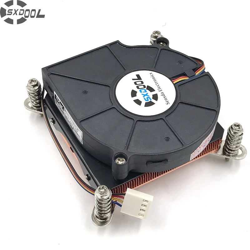 SXDOOL-radiador de servidor activo, refrigerador de cobre completo, 1156, 1155, 1151, 1U, 1150