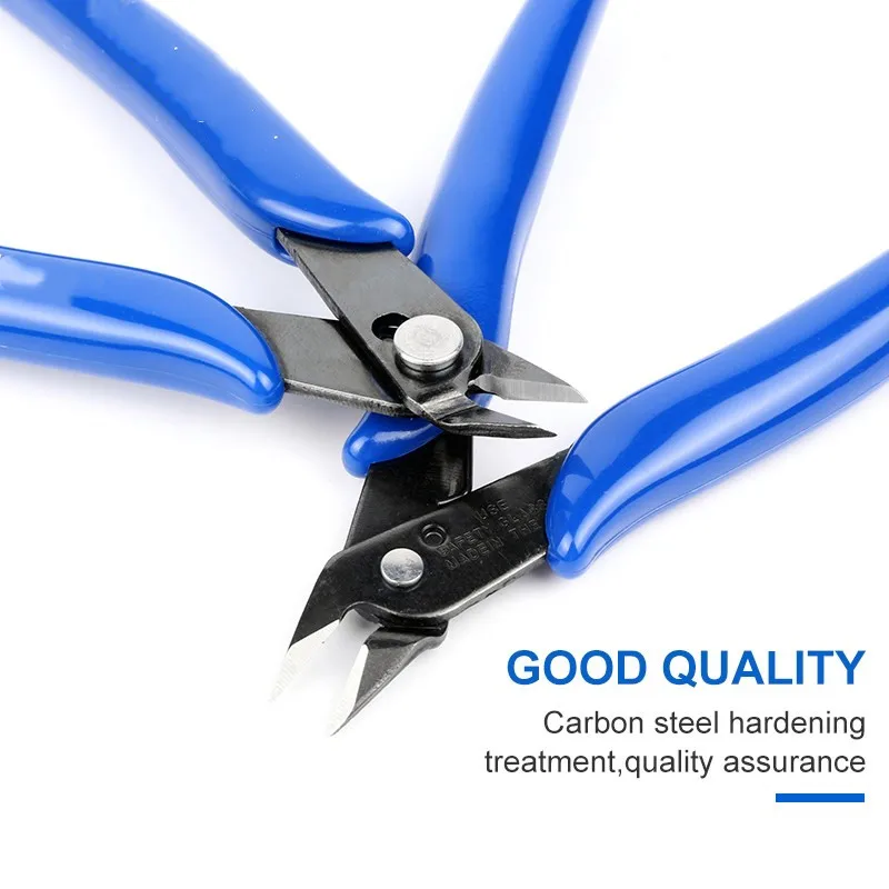 1 alicates modelos 170, cortadores de alambre electrónicos con resorte de retorno, tijeras laterales de corte de Cable, pinza de acero inoxidable al ras, 5 pulgadas - imagen 4